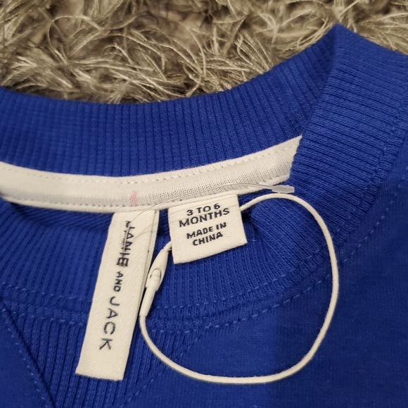 NWOT Baby Boy's Janie and Jack Sweatshirt size 3/6M - Picture 5 of 6